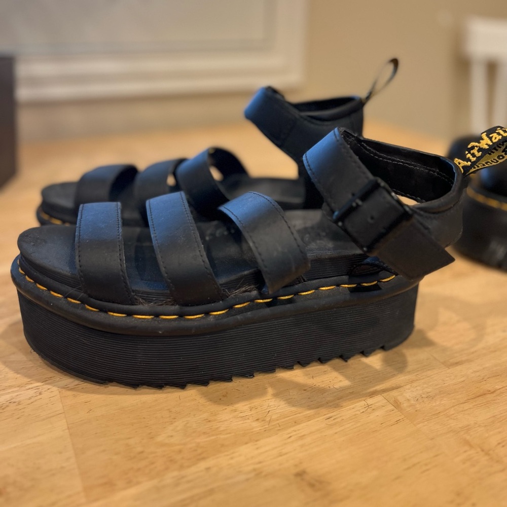 Gently worn Doc Marten Blaire quad sandal size 8